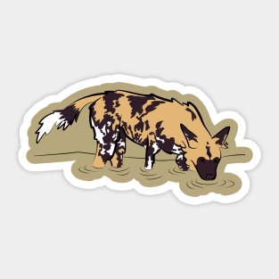 African Wild Dog Sticker